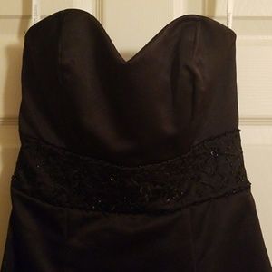 Black tea length dress